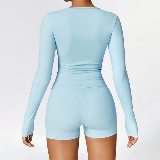 Wholesale Brush long sleeve sports top | Wonderxfans bulk activewear