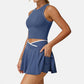Wholesale women's tank top + A-line skirt 2-piece set