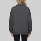 Loose long sleeved Half Zip Stand Collar Fleece Sweatshirt
