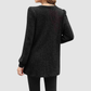 Wholesale Women’s Ribbed Pocket Tunic Sweater – Mid-Long Knit Pullover
