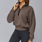 Windproof and warm short polar fleece sweatshirt