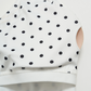 Wholesale Women's Deep V high-elastic polka-dot vest + high-waisted Capri Shorts Set