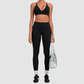 Wholesale Women’s Spliced Cami Sports Bra & Cropped Leggings Yoga Set