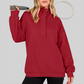Wholesale Half-Button Hooded Sweatshirt – Loose Casual Long Sleeve Hoodie