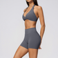 Wholesale Women's Cream-Feel Fleece Bra & Shorts Set