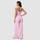 Wholesale Women's Brushed Sports vest+Loose sweatpants 2-piece set