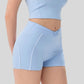 Wholesale women's twist barefeel yoga shorts | Wonderxfans bulk activewear