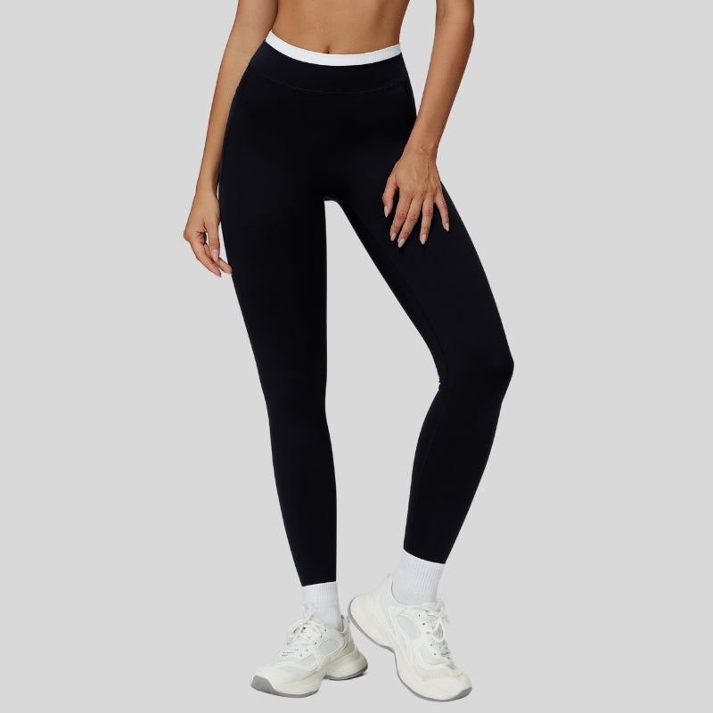 Contrast-colored sport leggings