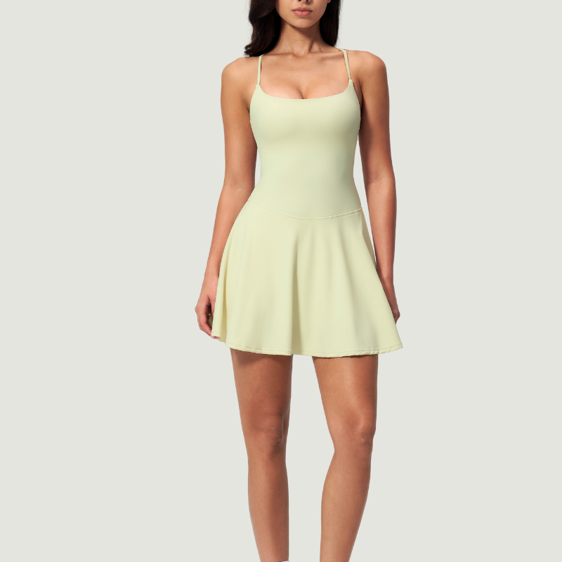 Wholesale Removable Breast Anti-Exposure Tennis Dress