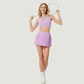 Quick drying and breathable Bra+Tennis Skirt 2-Piece Set