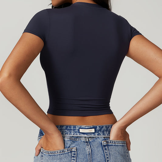 Wholesale Quick-drying skinny athletic short-sleeved tops | Wonderxfans bulk activewear