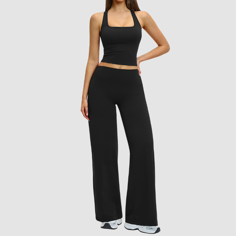 Wholesale Racerback Tank Top + Loose Wide-Leg Pants