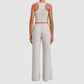 Wholesale Women’s Backless Cami & Straight-Leg Pants Yoga Set