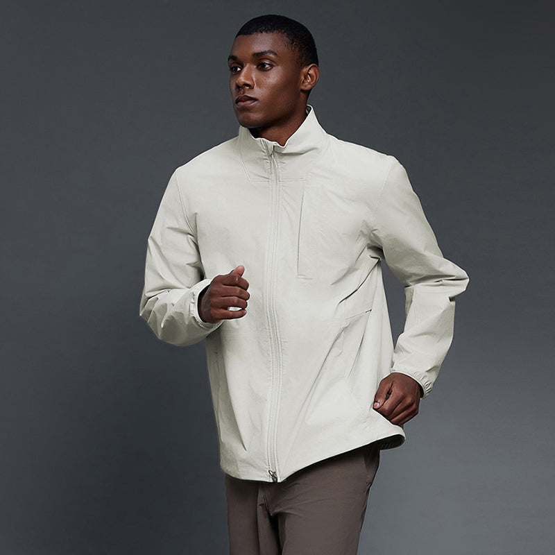 Breathable windproof men's clip-on collar jacket