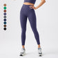 High-waisted stretchy athletic leggings
