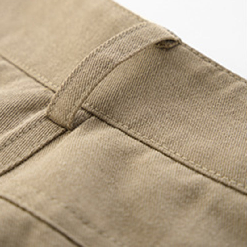 Mid-waisted curved knife pants