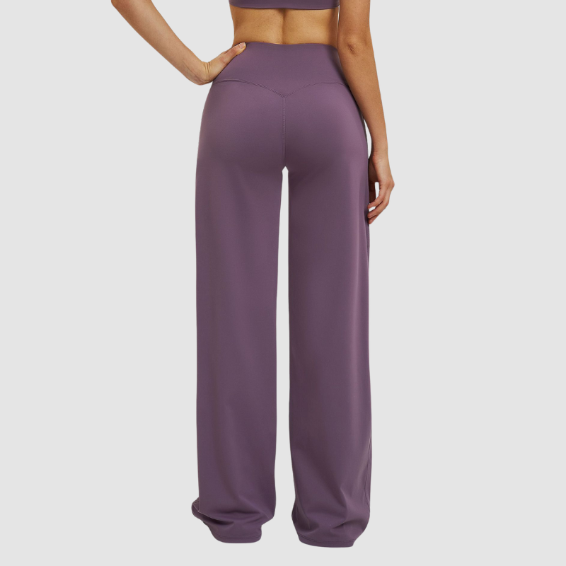 Wholesale high-waisted cross-waist wide-leg pants