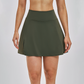 Wholesale A-line anti exposure fake two piece yoga skirt