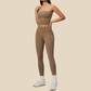 Wholesale Women's Activewear Padded Sports Vest & Fitted Cropped Pants Set