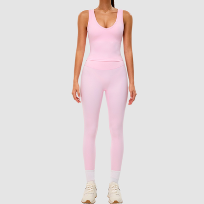 Wholesale quick-drying breathable sports tank top+leggings | Wonderxfans bulk activewear