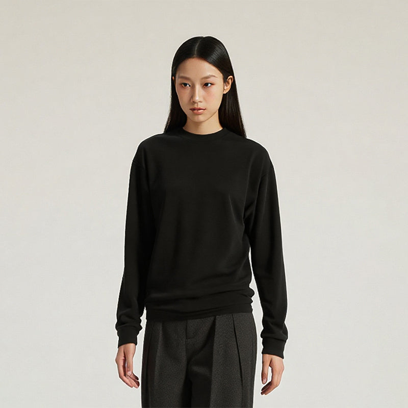 Loose buttoming shirt long-sleeved T-shirt