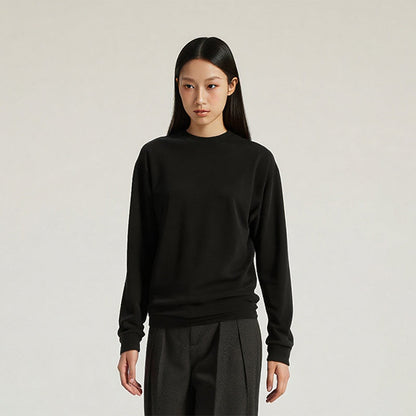 Loose buttoming shirt long-sleeved T-shirt