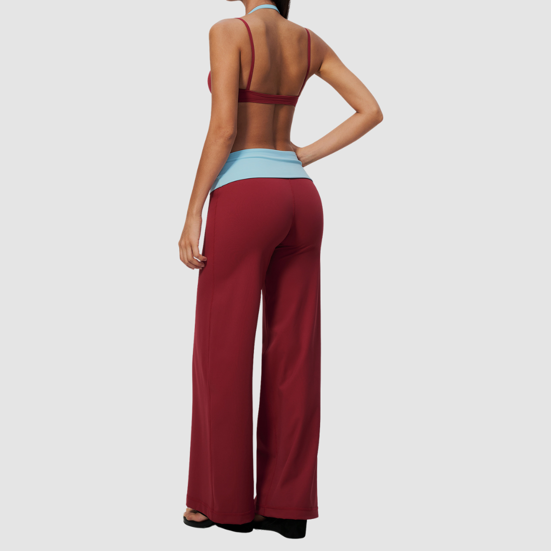Wholesale Women’s Sports Bra & Wide-Leg Yoga Pants Set