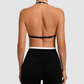 Wholesale fake two sports yoga bras | Wonderxfans bulk activewear