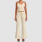 Wholesale Women’s Backless Cami & Straight-Leg Pants Yoga Set