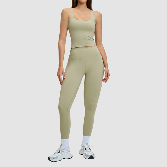 Wholesale racerback tank top + leggings | Wonderxfans bulk activewear