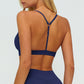 Y-shaped backless sports bra
