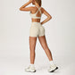 SPORTS BRA+High-waist shorts 2-PIECE SET