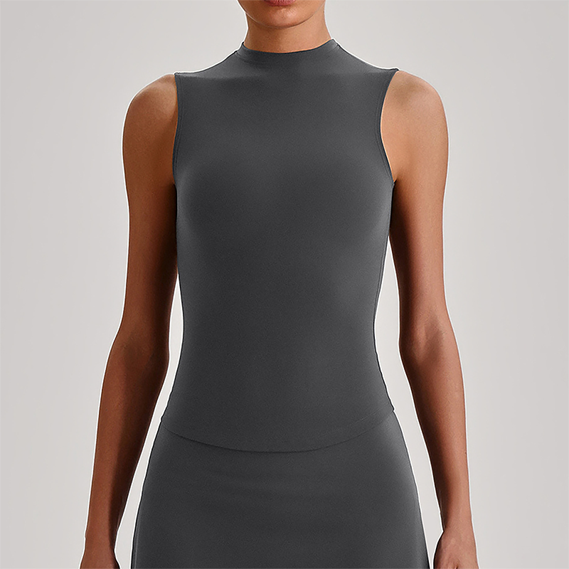 Wholesale Women's Naked Feel Yoga Tank Top – Breathable High-Stretch Sleeveless 4165