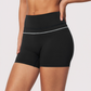 Wholesale Women's Brushed Yoga Shorts – Colorblock Tummy Control Butt Lift