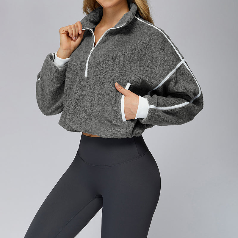 Stand collar windproof sports jacket