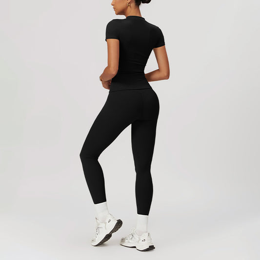 Wholesale Skinny Short Sleeve Yoga Top | Wonderxfans bulk activewear