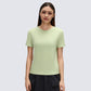 Wholesale yoga short sleeve tee quick | Wonderxfans bulk activewear