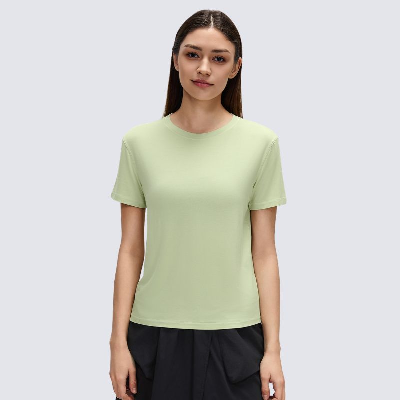 Wholesale yoga short sleeve tee quick | Wonderxfans bulk activewear