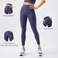 High-waisted stretchy athletic leggings