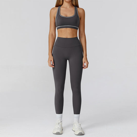 Wholesale Racerback Sports Bra + high | Wonderxfans bulk activewear