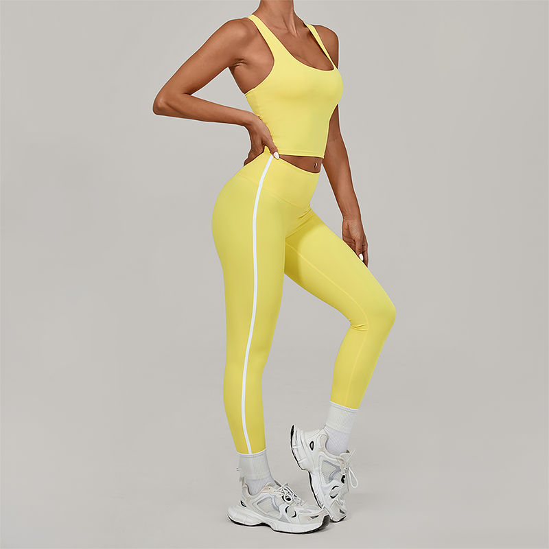 Wholesale Naked-Feel Racerback Tank & High-Waist Leggings Set – Sculpting Yoga 2-Piece