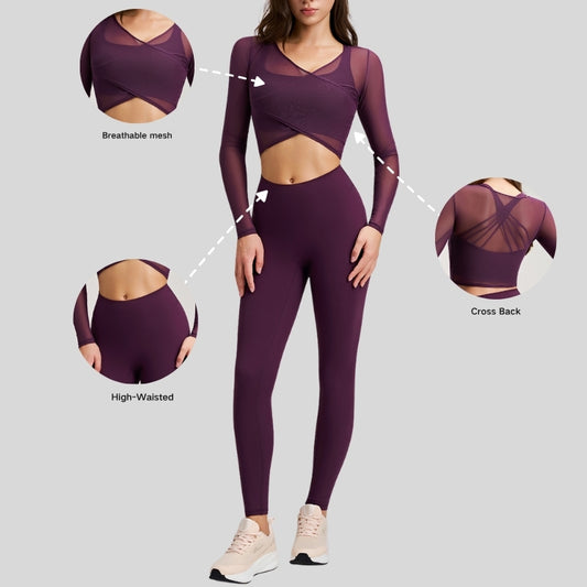 Wholesale Sheer Mesh Top + Cross | Wonderxfans bulk activewear