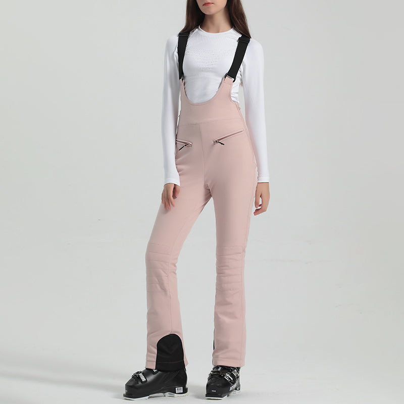 Women's Adjustable Elastic Suspender Ski Pants