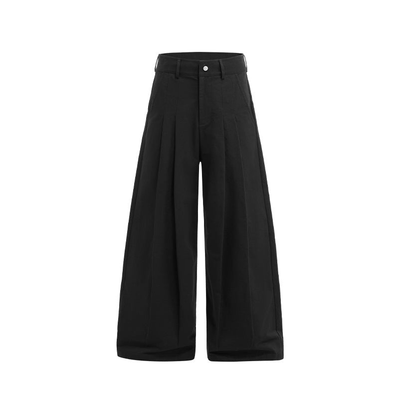 Wide-leg casual pants