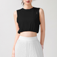 Wholesale Women's Crop Sleeveless Yoga Top – Quick-Dry Breathable Rayon Blend