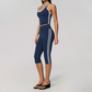 Wholesale Women's Cream-Feel Fleece Sleeveless Vest & High waisted cropped pants Set