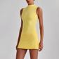 Wholesale Naked-Feel Yoga Set – Sleeveless Crop Top & High-Waist Shorts 2-Piece Activewear