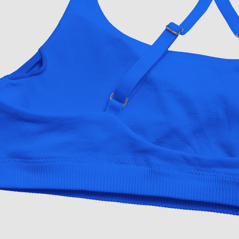 Wholesale Seamless Cross-Back Sports Bra & High-Waist Biker Shorts Set – Quick-Dry Yoga 2-Piece
