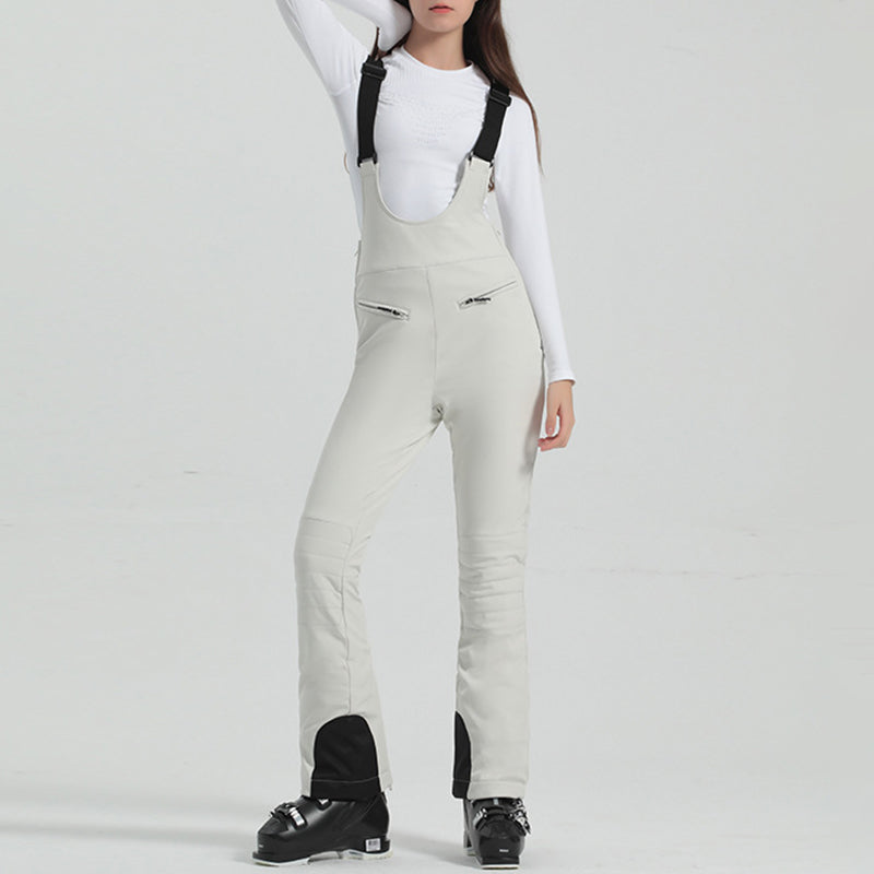 Women's Adjustable Elastic Suspender Ski Pants