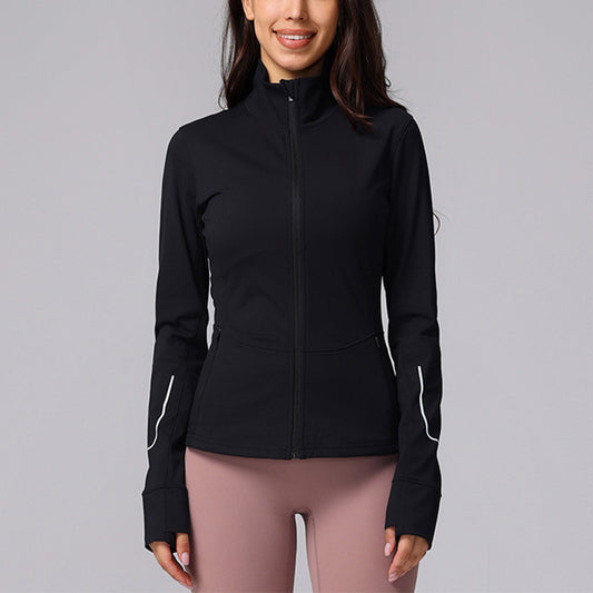 Wholesale Stand Collar Full Zipper Reflective | Wonderxfans bulk activewear